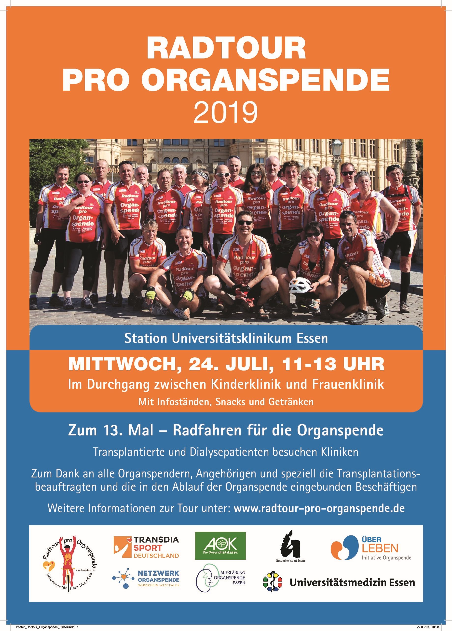 Radtour Organspende